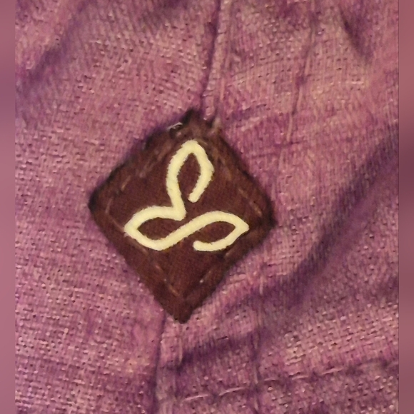 prAna “Breathe” Linen Blend Drawstring Pants — Heathered Purple | Size XS - Picture 3 of 5